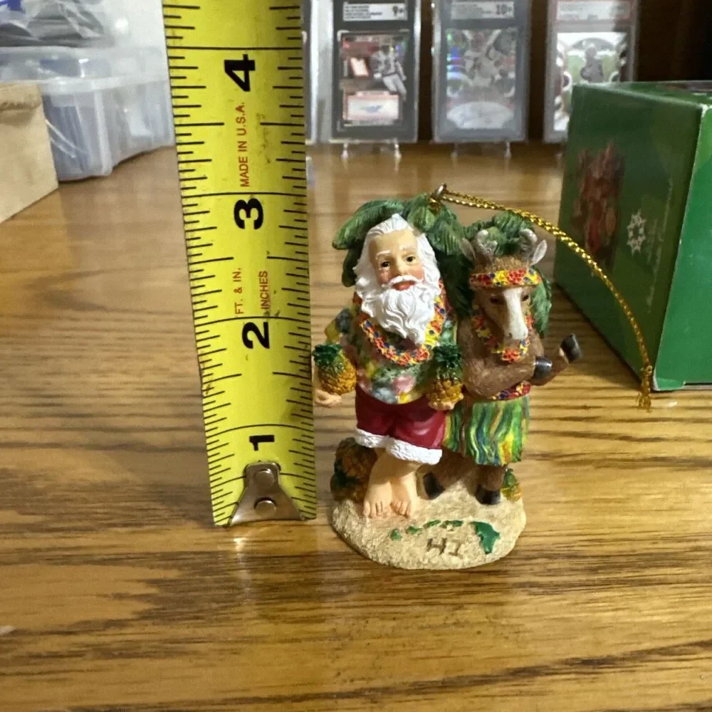 Slavic Treasures~SSO- HI1 Hawaii State Santa-Santa and Reindeer